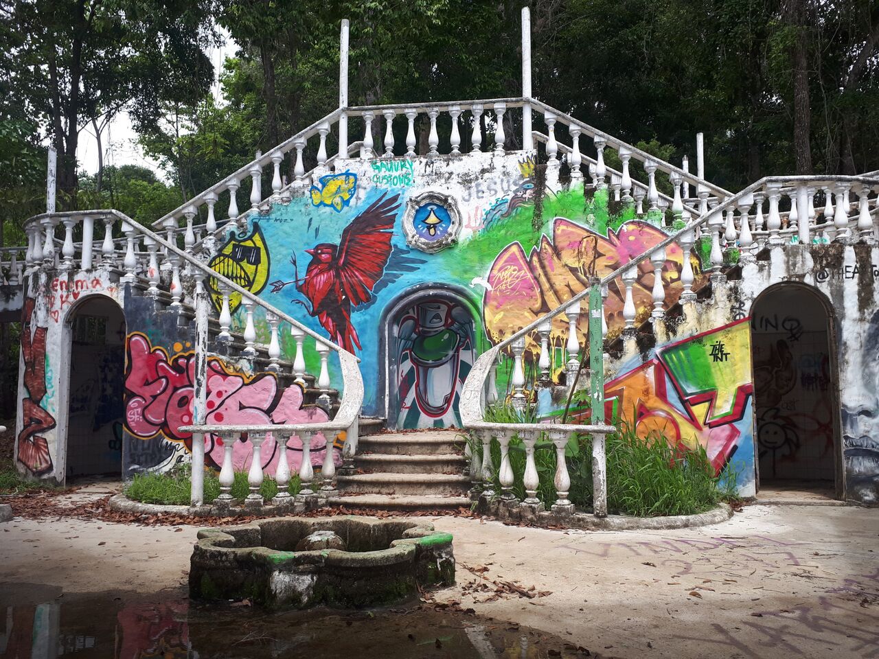 Art mural coloré